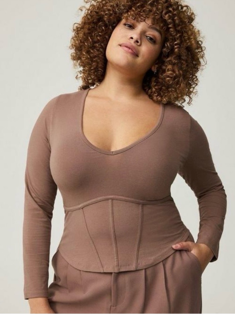 Torrid Foxy V-Neck Corset Top - Size 1X - NWT!